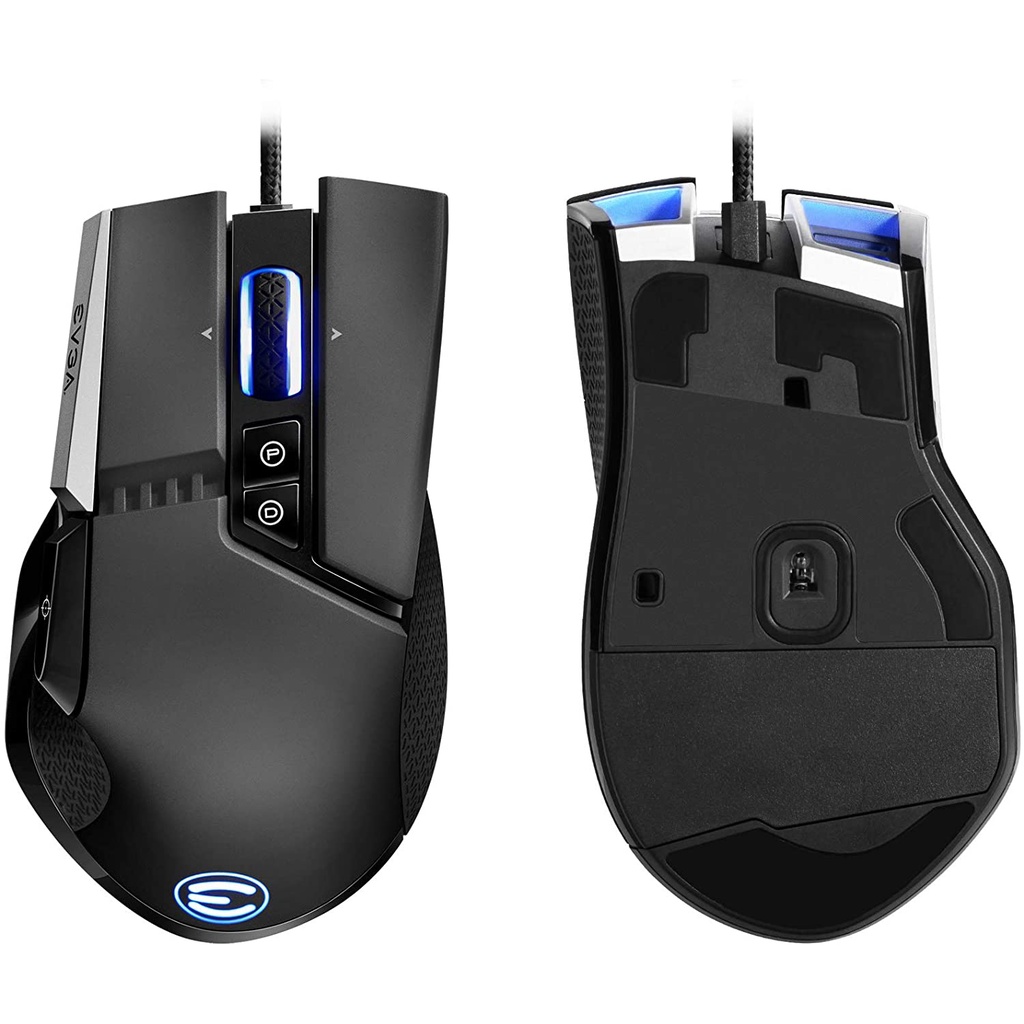 โปร EVGA X17 Gaming Mouse, Wired, Black, Customizable, 16,000 DPI เม้าส์เกมมิ่ง