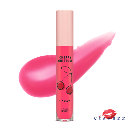 (#PK001) Etude Cherry Moisture Lip Glow 4g ลิปออยที่มาในรูปแบบลิปกรอส สีอ่อนใส ให้ประกายกับเรียวปากพร้อมกับบำรุงให้ความชุ่มชื้นจากออย 3 ชนิด