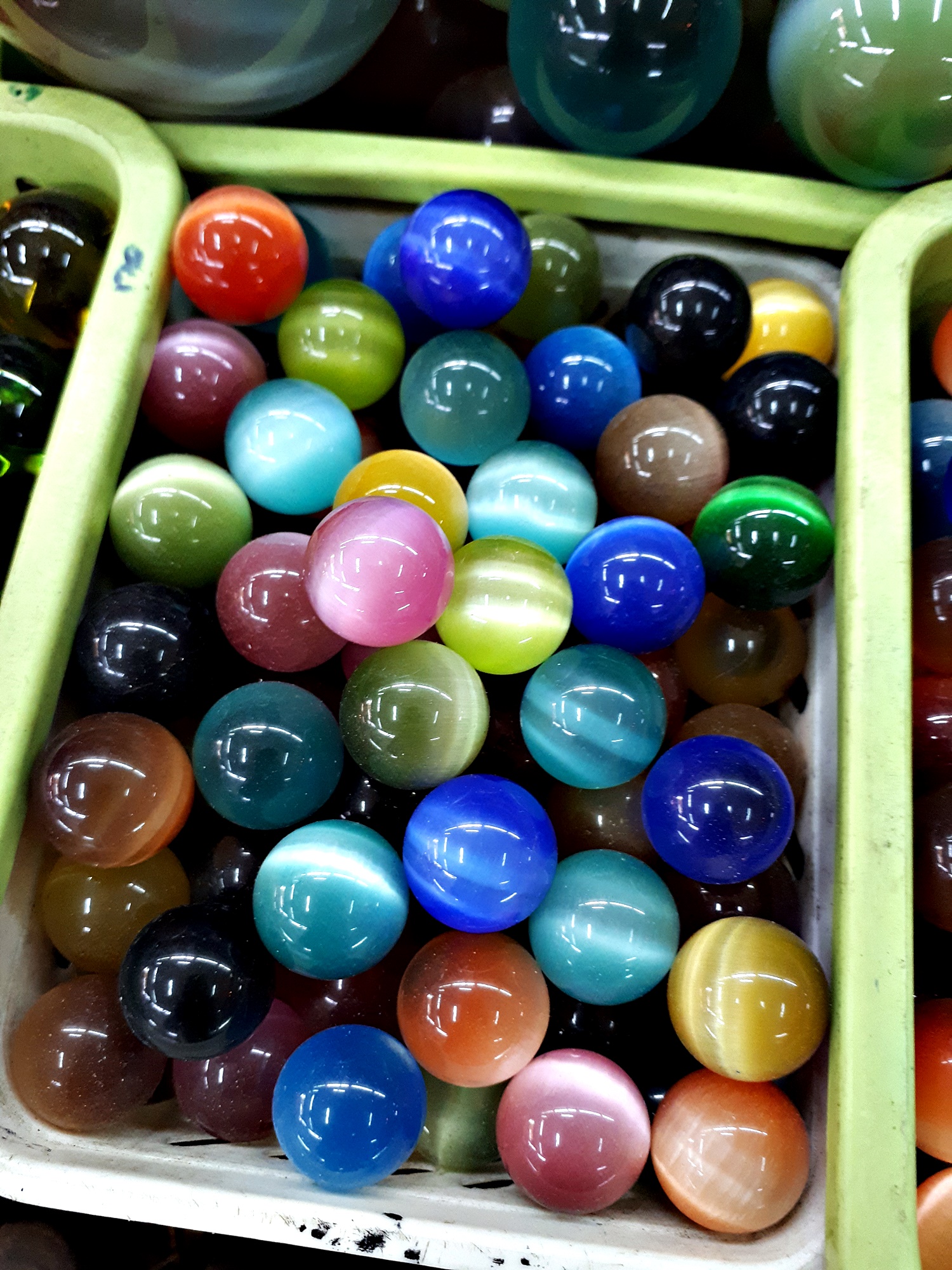 ลูกแก้ว สี ขุ่นทึบ ขนาด 2ซม 2.5ซม.