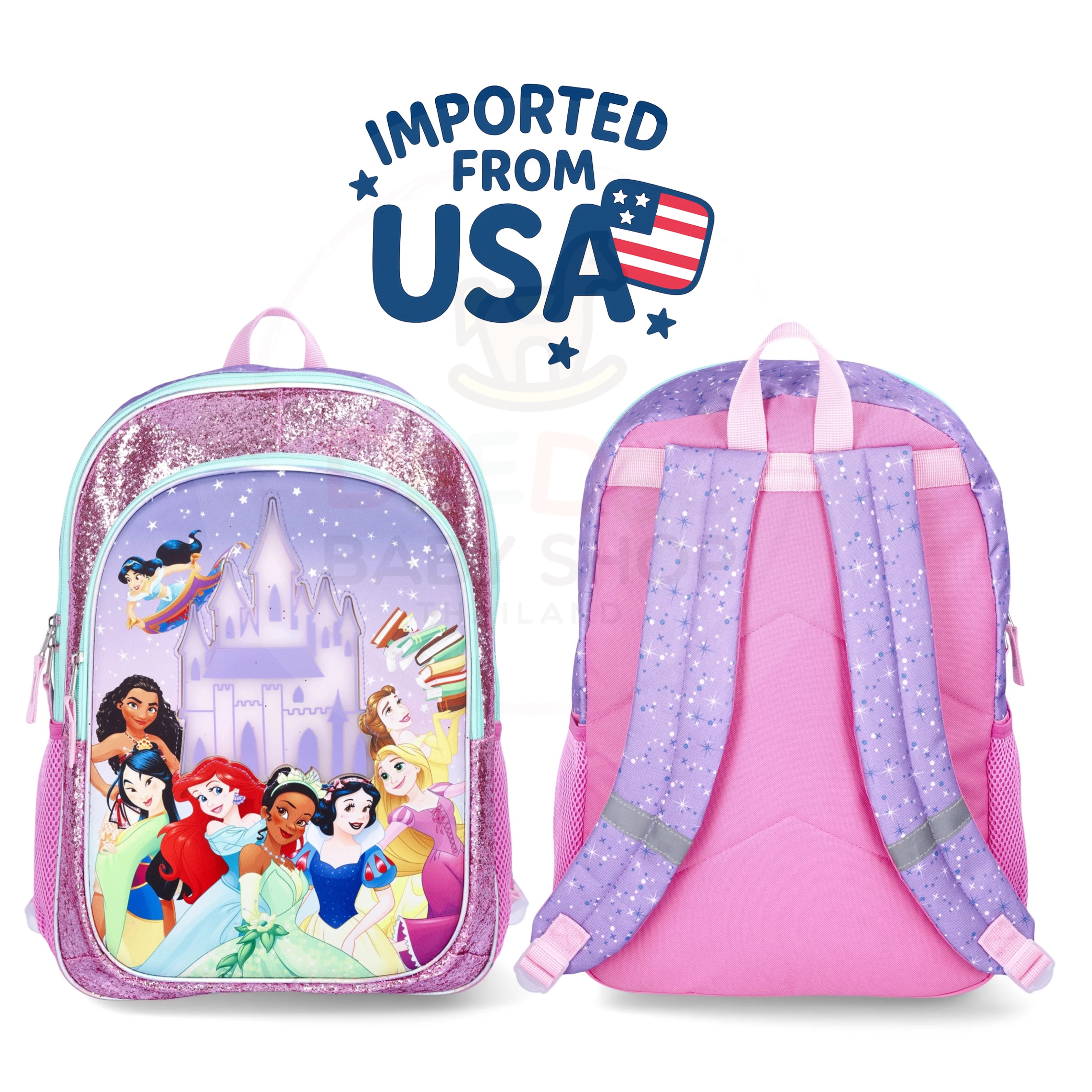 กระเป๋าเป้สะพายหลัง Disney Princess 17" Light-Up Backpack