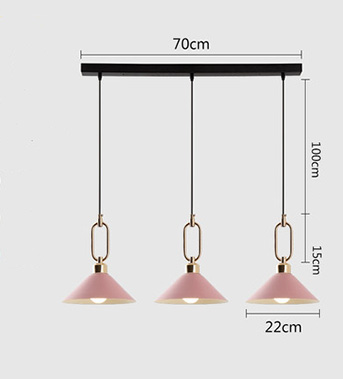 โคมไฟแขวนเพดานสไตล์โมเดิร์นมีห่วงจับสีทอง [YY062401]