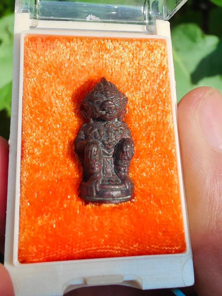 หนุมาน (หาง#ขดจักรใส่ ) เนื้อชนวน (ผสมชนวนพระกริ่งชินบัญชร) (อุดผงพรายกุมาร หลวงปู่ทิม วัดระหารไร่) ปี2565 #รับประกันแท้ - ครูบากฤษดา วัดสันพระเจ้าแเดง(วัดป่ายาง) ปลุกเสก (พิธีเดียวกับพระกริ่งชินบัญชร)