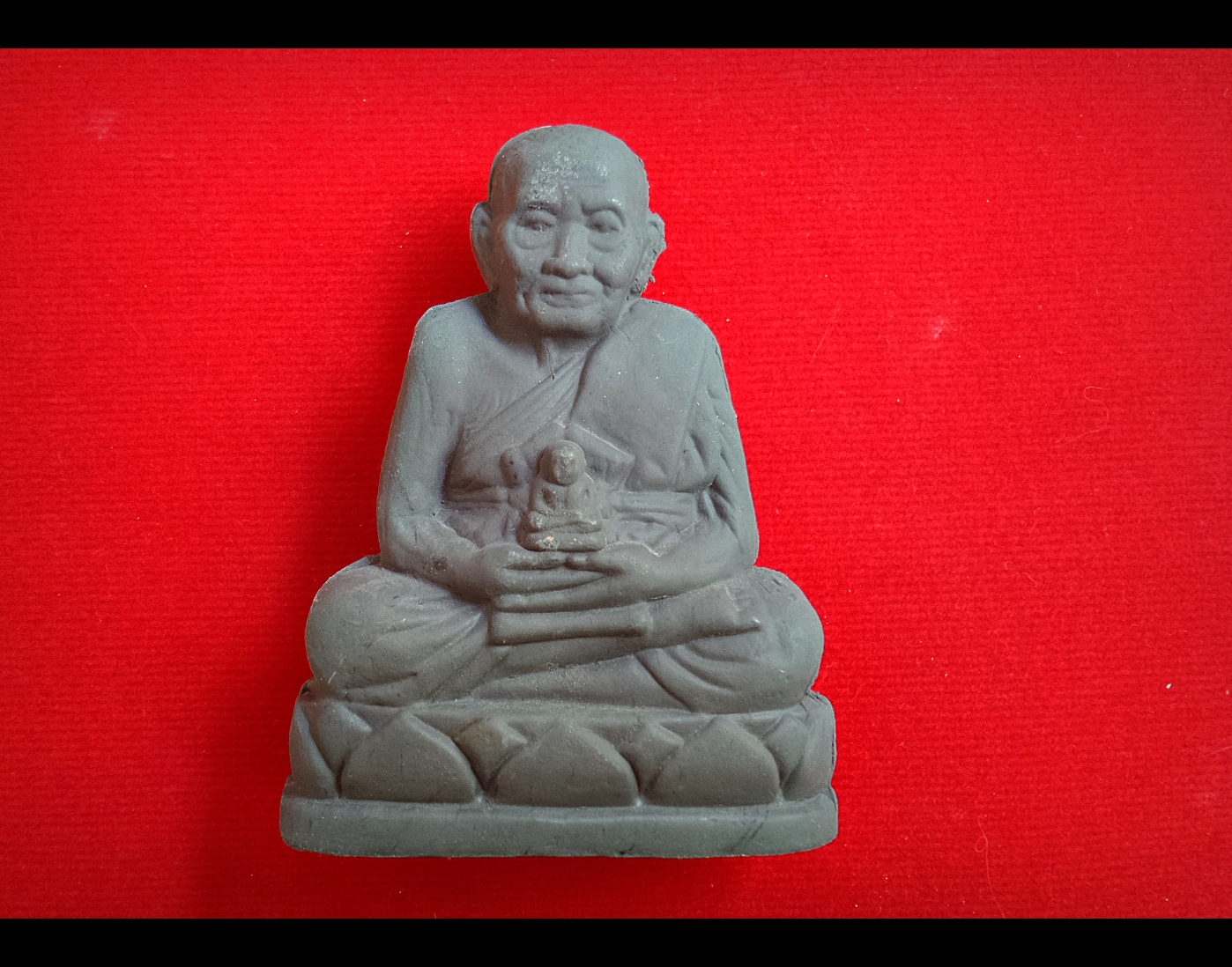 หลวงปู่ทวด 2 หน้า เนื้อผง พร้อมฐาน ขนาดบูชา ตั้งหน้ารถ พ่อครูพระอาจารย์ศิริพงศ์