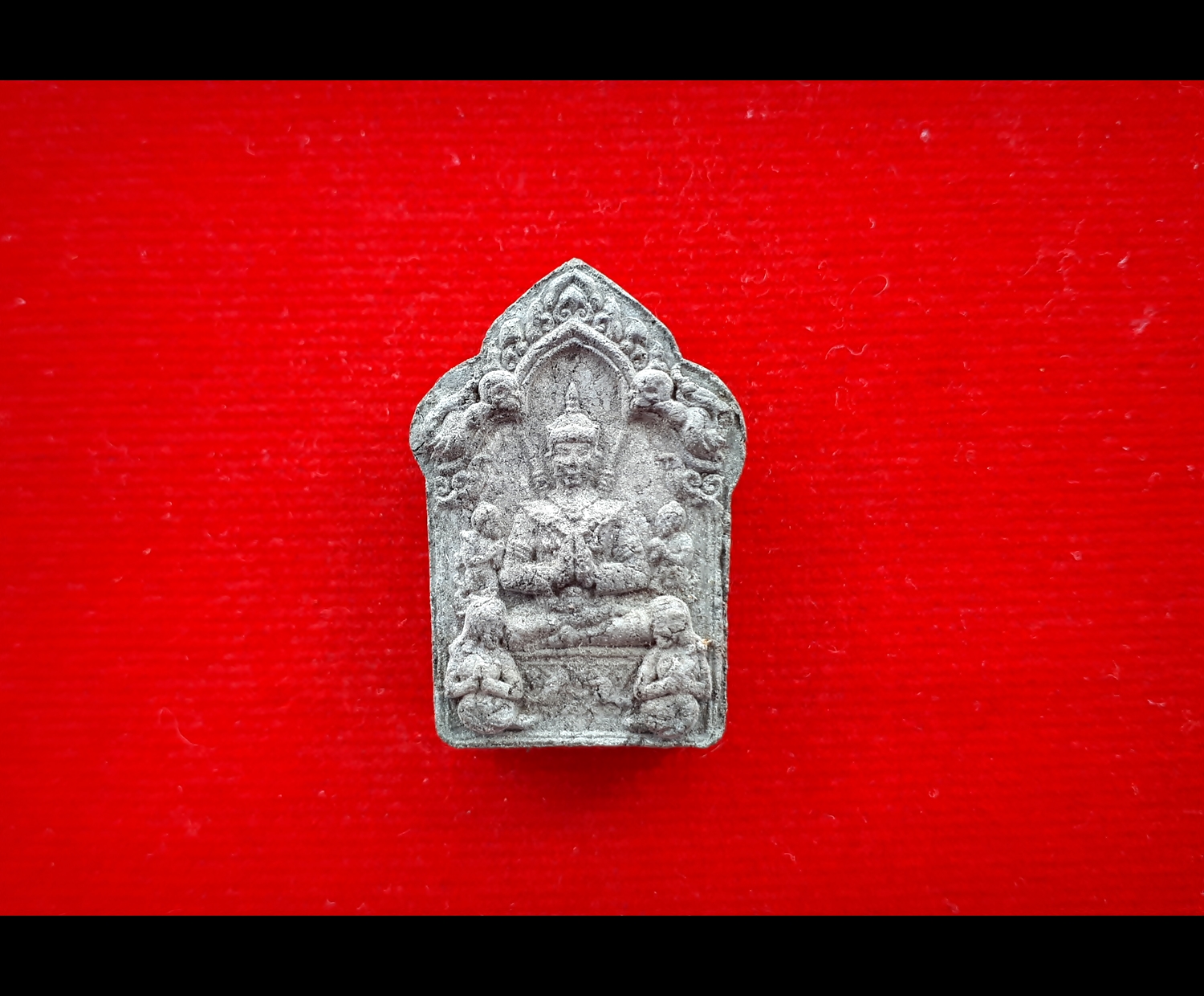 ขุนแผนรับทรัพย์ (ลูกกรอก กุมาร นางพราย ปลาตะเพียน) หลังยันต์รับทรัพย์เพิ่มทรัย์ หลวงพ่อเขียว วัดห้วยเงาะ