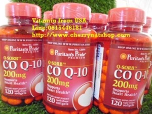 วิตามินชะลอวัยลดริ้วรอยและบำรุงกล้ามเนื้อหัวใจPuritan's Pried Q-Sorb CO Q-10 200 mg 120 Softgels ช่วยชะลอกระบวนการชรา,กระตุ้นการทำงานของระบบภูมิคุ้มกัน,ช่วยลดความดันโลหิต