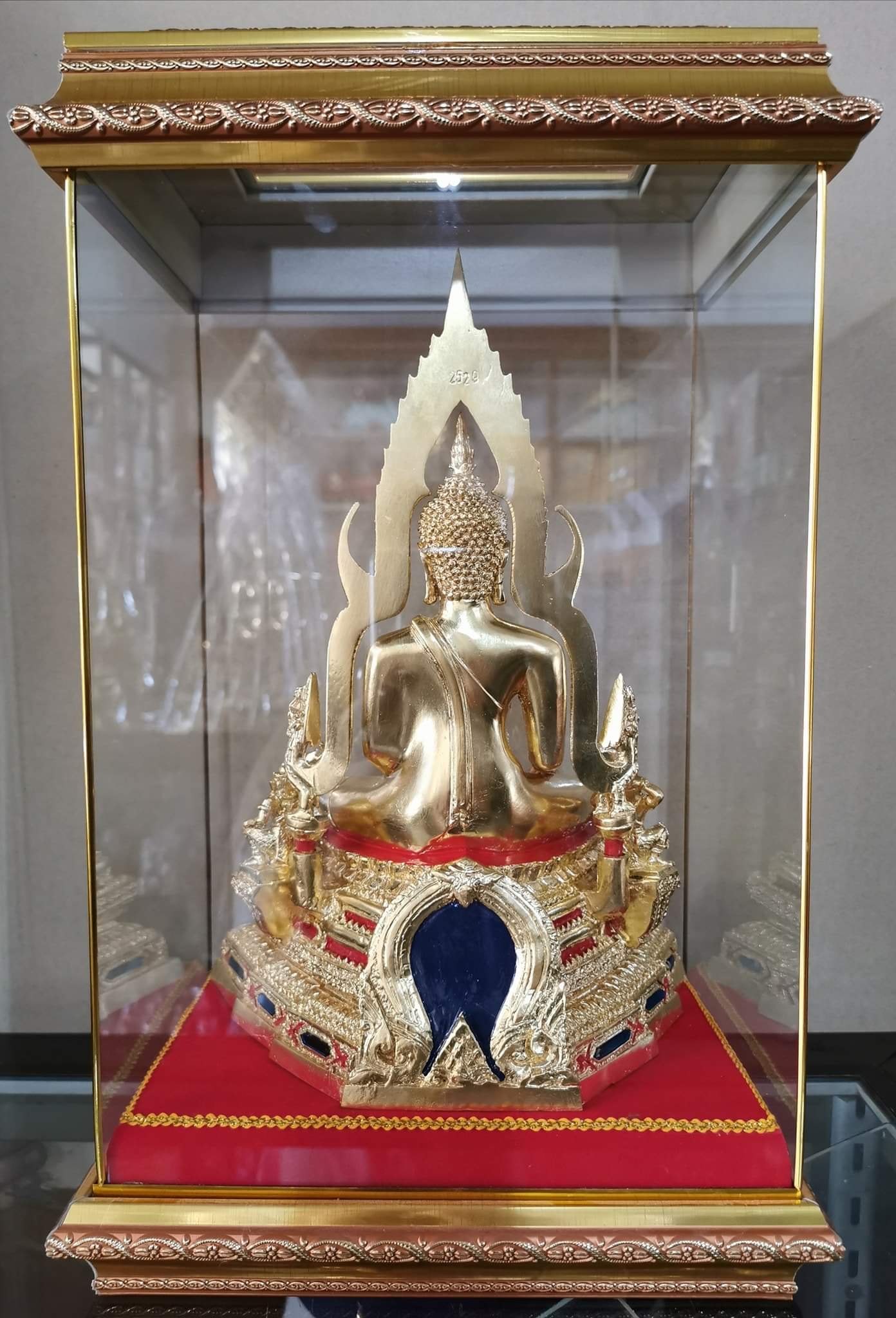 รูปหล่อ พระพุทธชินราช หน้าตัก5นิ้ว เนื้อโลหะทองเหลือง ปิดทอง