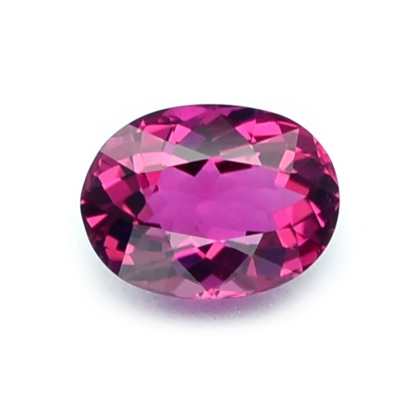 Pink Tourmaline พลอยพิงค์ทัวมาลีน รูปไข่ Oval หนัก 1.10 กะรัตสีชมพูบานเย็นเข้ม โทนหวาน สีสวยมาก ความสะอาดมองตาเปล่าไม่มีตำหนิ