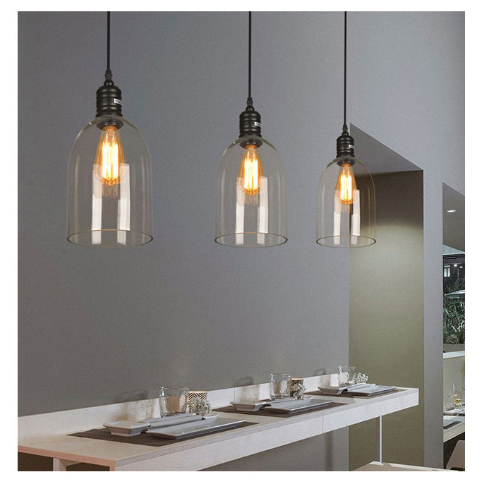 โคมไฟห้อยเพดานแก้ว Retro 15x23cm [SD6201]