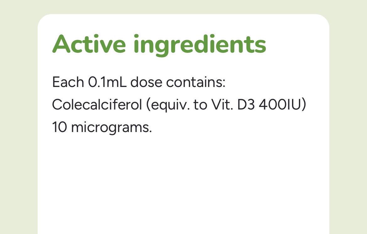 วิตามิน D สำหรับเด็ก BRAUER Baby & Kids Liquid Vitamin D 400IU