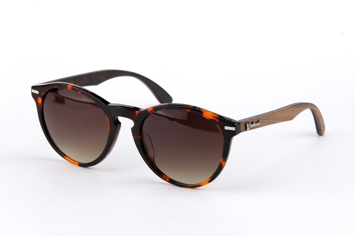 แว่นกันแดดขาไม้ Weekend Duet Collection Seoul Havana (Dark)