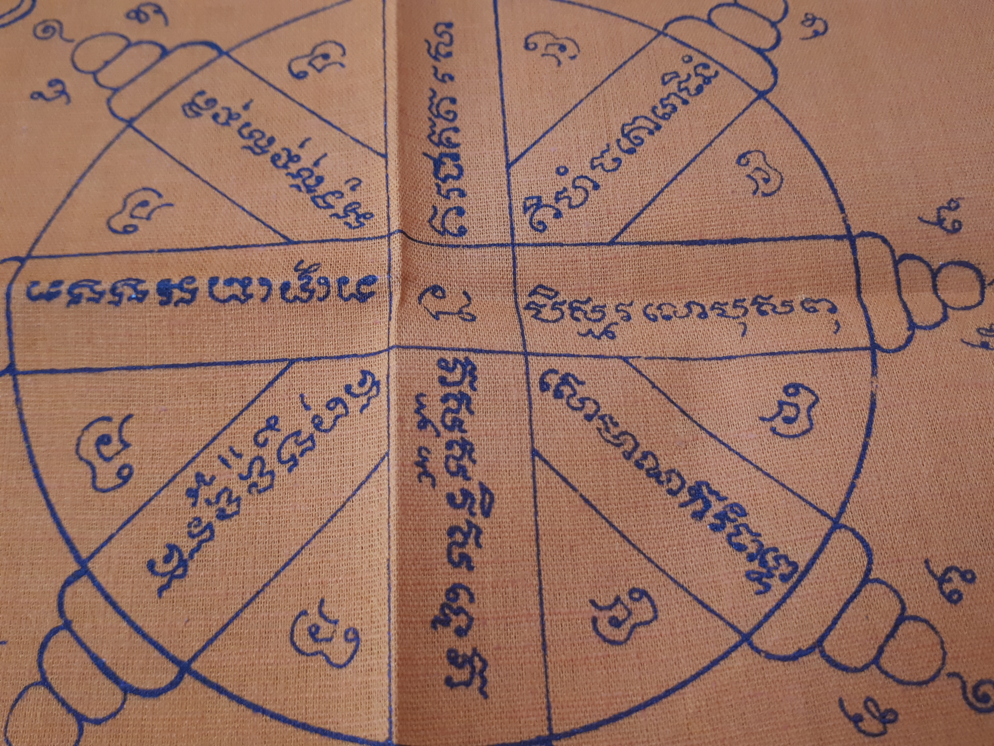 ผ้ายันต์ จีวร ยันต์อรหันต์ 8ทิศ #รับประกันแท้ - หลวงปู่สุภา
