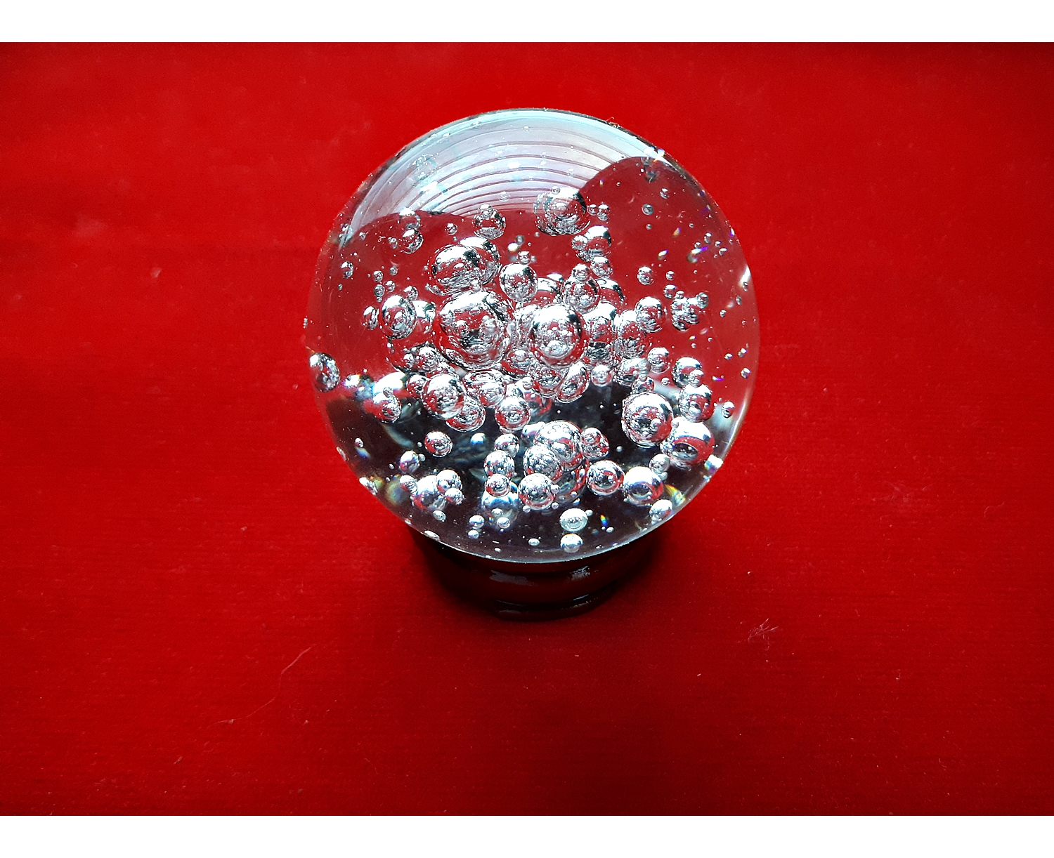ลูกแก้ว แฟนตาซี ฟองอากาศ สีใส หลายขนาด เล็ก ใหญ่ ขนาด 5ซม 6ซม 8ซม 15ซม 20ซม พร้อมฐาน (ขายปลีก ขายส่ง)