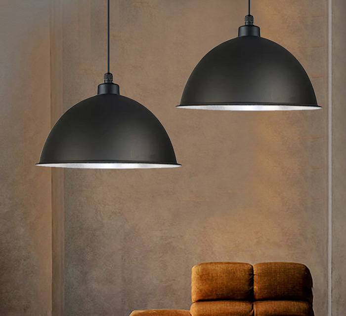 โคมไฟห้อยเพดาน สีดำ สไตล์โมเดิร์น 30cm [SB-30]