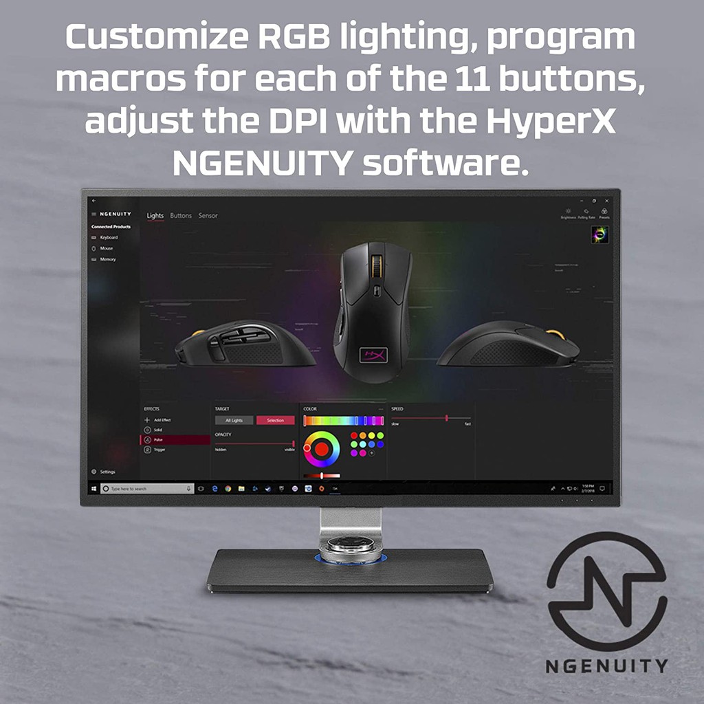 HyperX Pulsefire Raid 11ปุ่ม Gaming Mouse