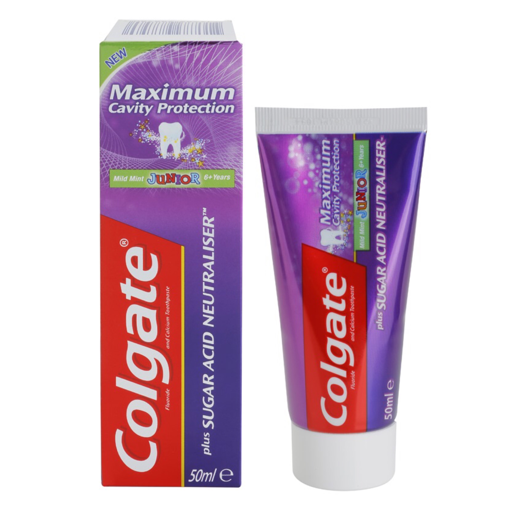ยาสีฟันผสมฟลูออไรด์และแคลเซียมสำหรับเด็ก Colgate Kids Maximum Cavity Protection plus Sugar Acid Neutraliser