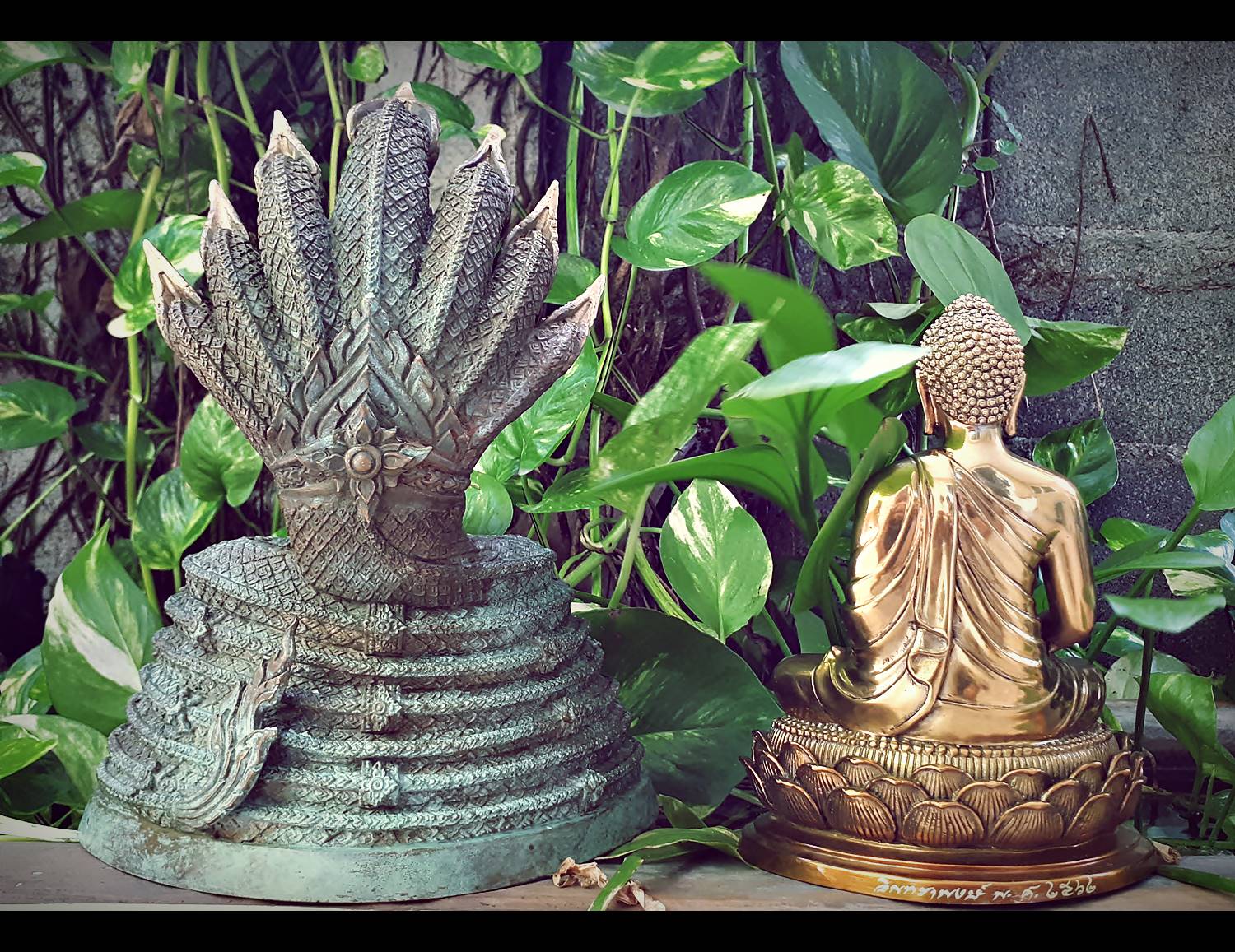 รูปหล่อ พระพุทธเจ้า ปางพระนาคปรก (พญานาค7หัว) เนื้อทองเหลือง ปี2562 (พระหน้าตัก5นิ้ว ฐาน7นิ้ว สูง8นิ้ว) #รับประกันแท้