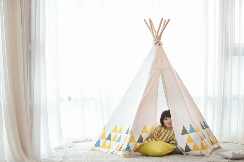 บ้านจำลองทรงเต๊นท์อินเดียนแดงสำหรับเด็ก LOOKA Tent (Little Scandy)