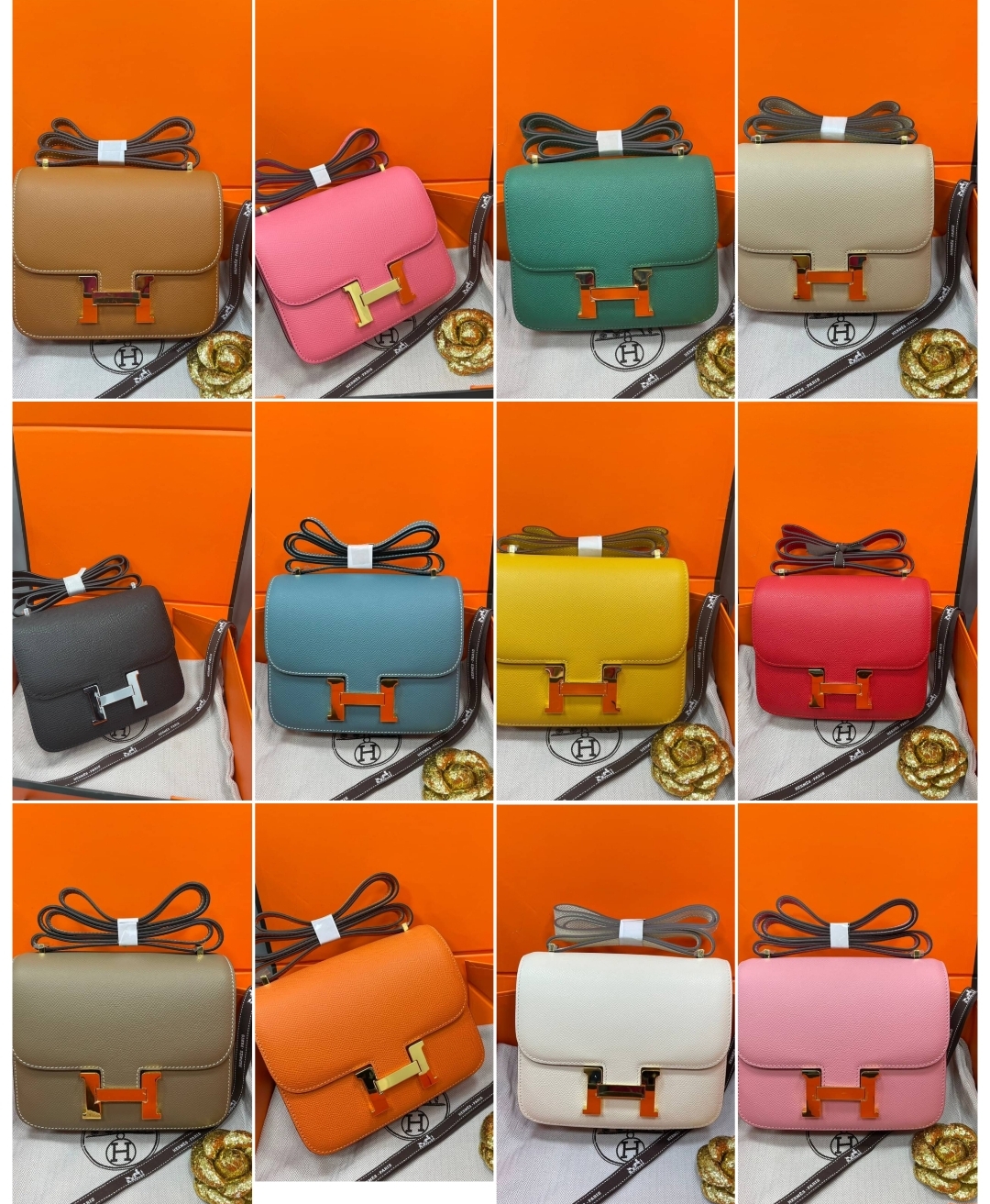 พร้อมส่ง กระเป๋า hm constance mini epsom leather 18 cm สีอื่นๆเพิ่มเติมสอบถามได้ค่ะ สต็อคเปลี่ยนตลอด