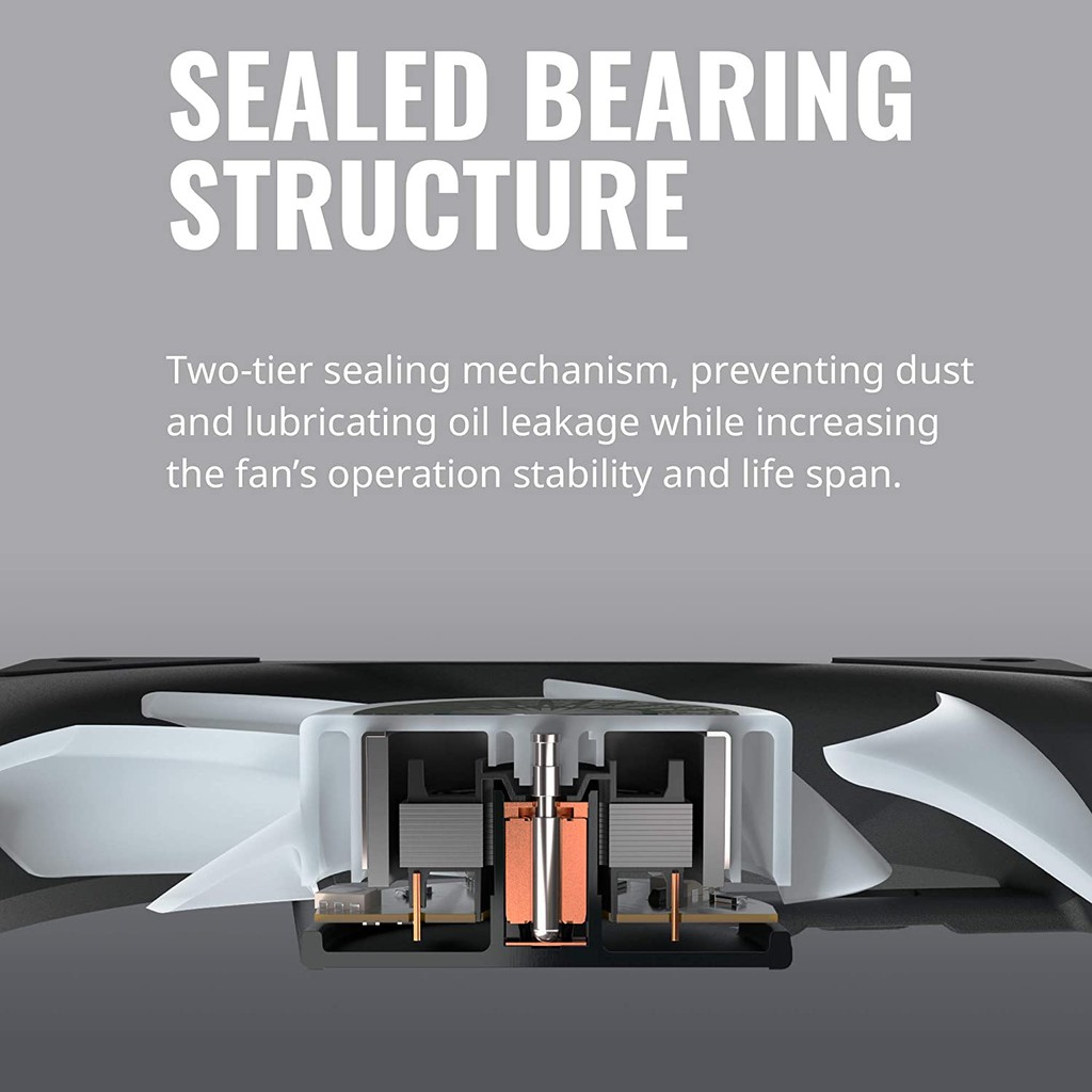 FAN CASE COOLERMASTER SickleFlow 140 V2 ARGB #พัดลม 140MM 140มิล 14CM cooler master (MFX-B4DN-14NPA-R1)
