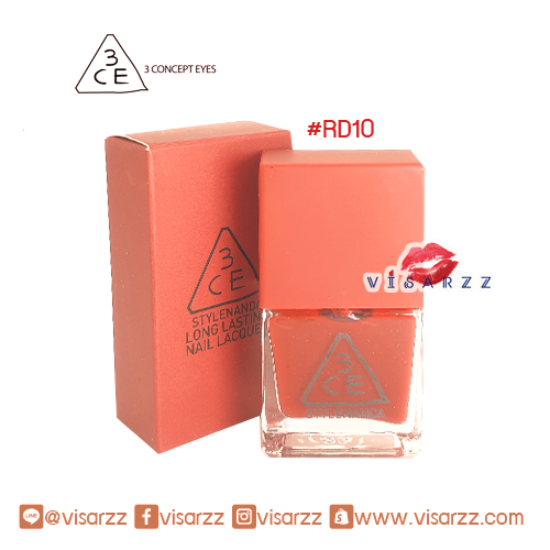 (Exp 01/2020) 3CE Red Recipe Long Lasting Nail Lacquer # RD10 ยาทาเล็บรุ่น Limited Edition