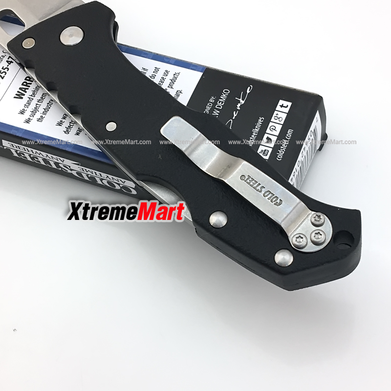 มีดพับ Cold Steel รุ่น 4116 Stainless Blade Stonewash ด้าม GFN สีดำ