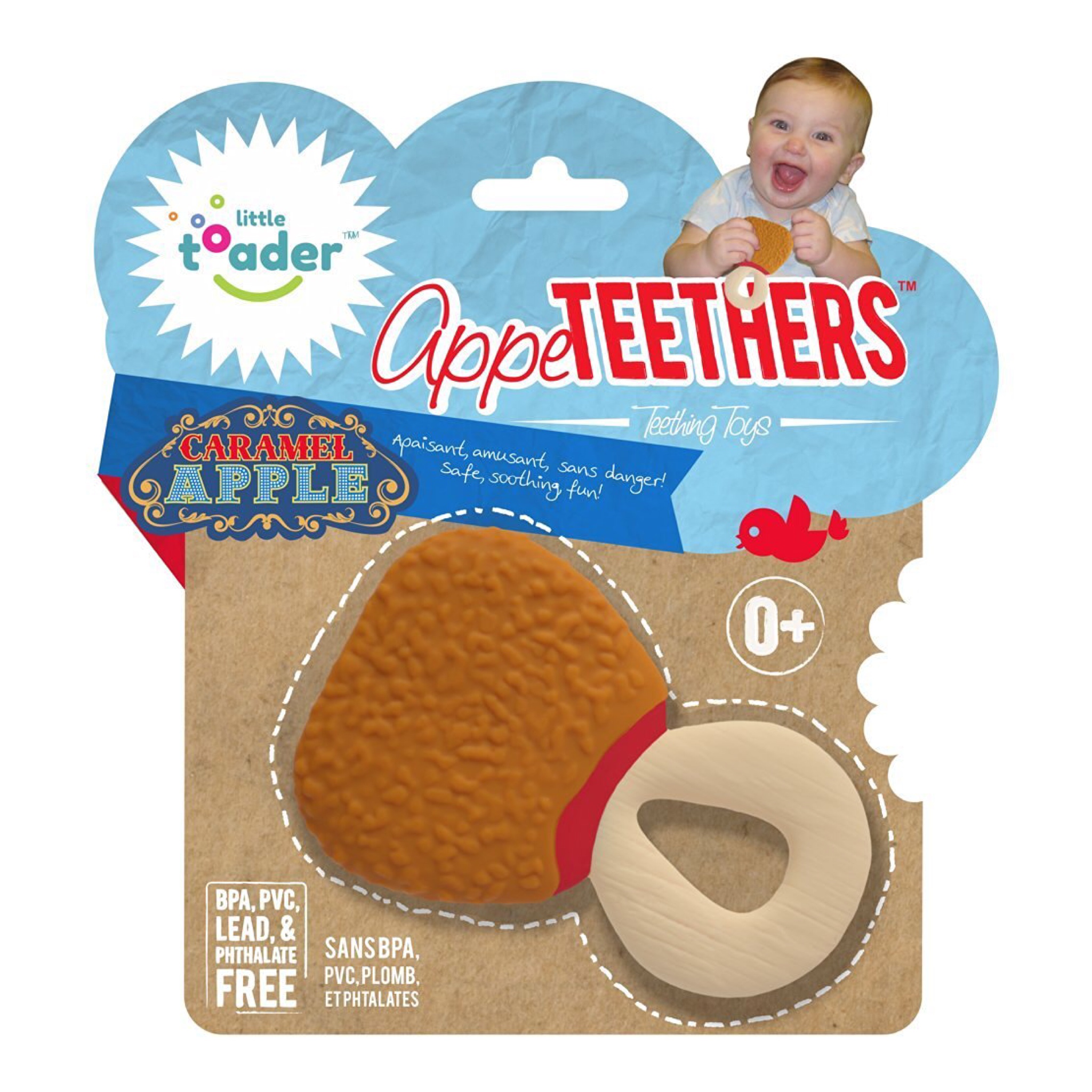 ยางกัดรูปทรงสุดฮา Little Toader Appe Teethers Teething Toys (Caramel Apple)