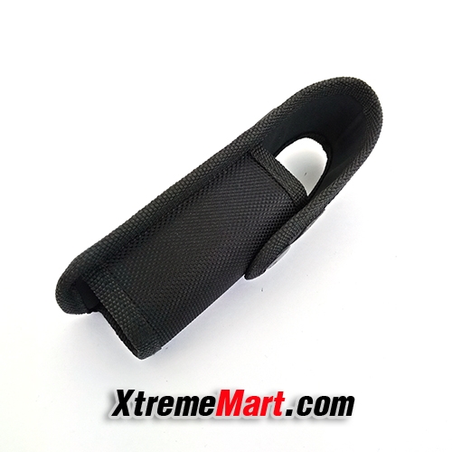 ซองไนล่อน สำหรับไฟฉาย UltraFire ปลายเปิด Nylon Sheath Pouch Holder Holster (Black)