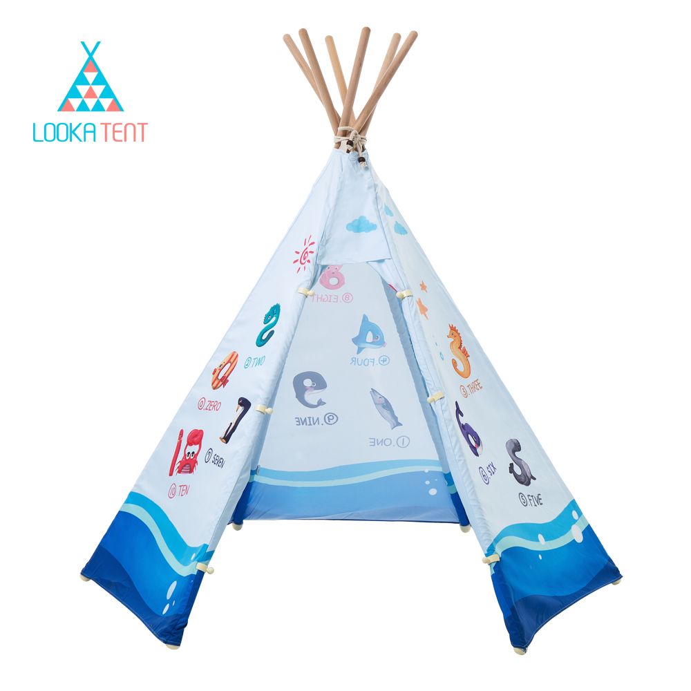 บ้านจำลองทรงเต๊นท์อินเดียนแดงสำหรับเด็ก LOOKA Tent (Under The Sea)