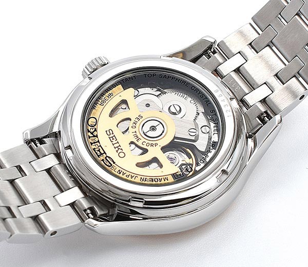 Karnvera Shop นาฬิกาข้อมือผู้ชาย Seiko Presage SSA412J1 Men's Steel Pink Watch