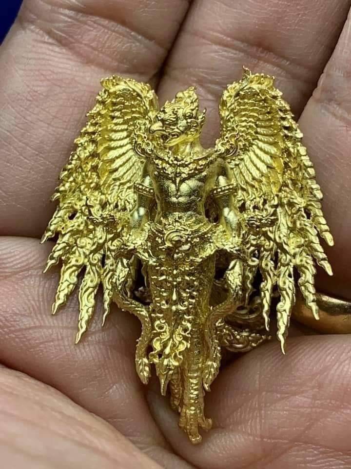 พญาครุฑ ปรเมศวร (พญาครุฑหายโศก) วัดหายโศก เนื้อโลหะทองทิพย์ ปี2562 #รับประกันแท้