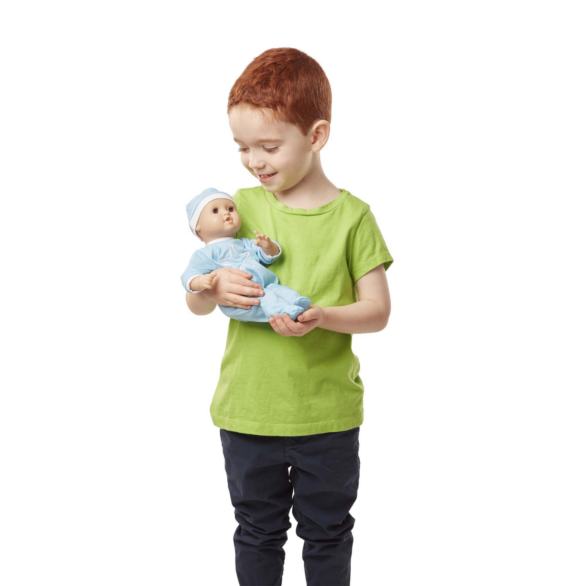 ตุ๊กตาเบบี๋ตัวน้อย Melissa & Doug Mine to Love Jordan 12-Inch Baby Doll