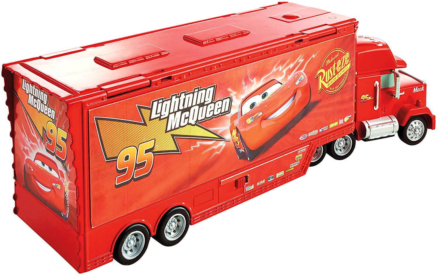 กล่องรถพร้อมกิจกรรมซ่อมบำรุงรถยนต์ Disney Pixar Cars Wheel Action Drivers Mack Playset