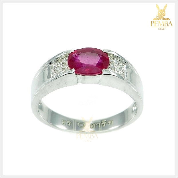 แหวนทับทิมแท้ สีชมพูหวานๆ ราชาแห่งอัญมณี เสริมอำนาจความร่ำรวย