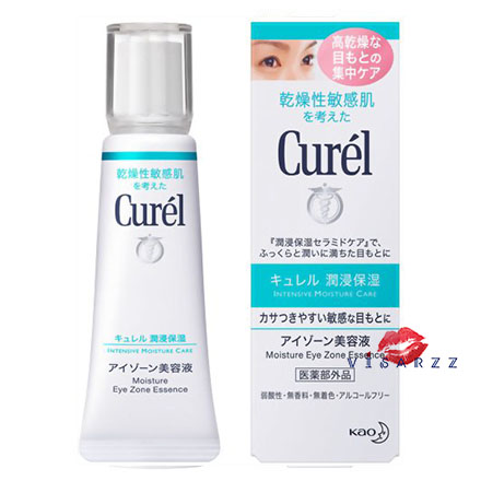 Curel Moisture Eye zone Essence 20g เอสเซ้นท์บำรุงผิวรอบดวงตาอย่างอ่อนโยน ไม่มีสี ไม่มีแอลกอฮอล์ มอบความชุ่มชื้นให้ผิวด้วย Ceramide เหมาะสำหรับผิวแพ้ง่าย บอบบาง มอบความชุ่มชื้นให้ผิวรอบดวงตาอย่างอ่อนโยน ป้องกันการระคายเคือง