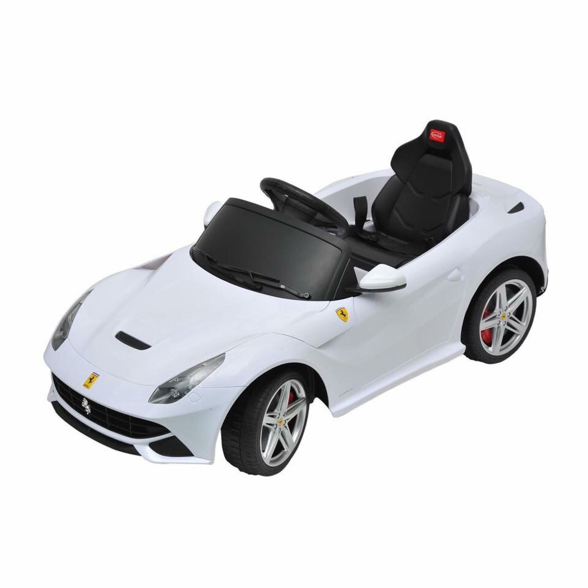 รถแบตเตอรี่พร้อมรีโมทบังคับวิทยุ Ferrari F12 Berlinetta Remote-Controlled 12V Battery-Powered Ride-On (White)