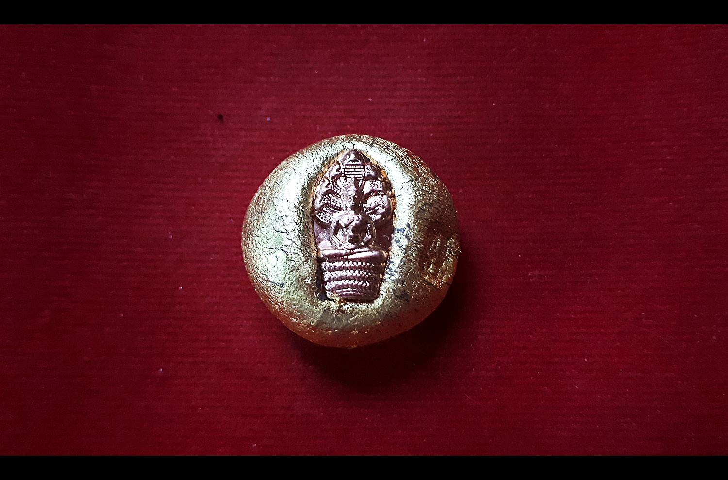 ลูกอม ยันต์เกราะเพชร ฝั่ง เหรียญพระนาคปรก (ใช้มวลสารเกราะเพรชเก่าสายก๋งจาบ) (เข้าพิธีมหาระงับ ปี2563) #รับประกันแท้