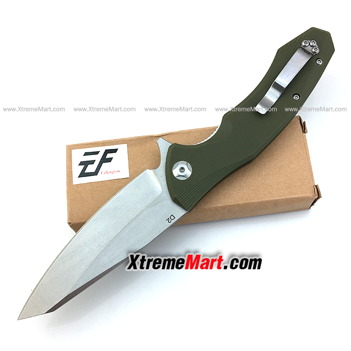 มีดพับ Eafengrow EF228 ด้ามเขียว D2 Blade Pocket Knives G10 Handle (ด้ามเขียว)
