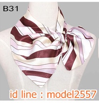 A6107007 ผ้าพันคอ,ผ้าผูกคอ,โบว์ติดเสื้อ,Bow Tile ,กิ๊ปติดผม A6107007 สีภาพ