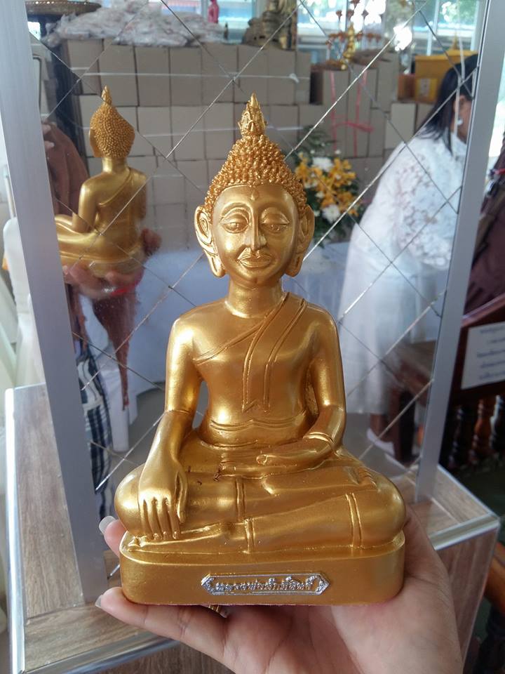 รูปหล่อ หลวงพ่อศักสิทธิ์ วัดท่าซุง (พระบูชา ขนาดตั้งบูชา หน้าตัก5นิ้ว สูง8นิ้ว) ปี2561 - หลวงพ่อเล็ก วัดท่าขนุน ร่วมปลุกเสก