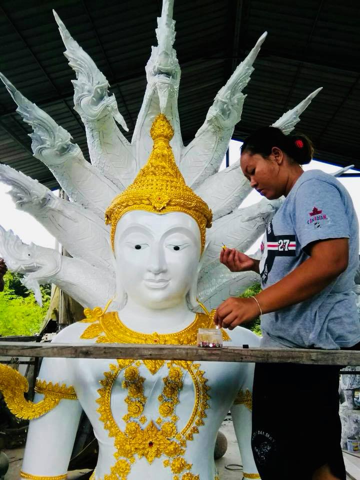 รูปหล่อ พระพุทธรูป เนื้อโลหะทองเหลือง (หน้าตัก60นิ้ว เนื้อโลหะ สูง3.7เมตร) (งานสั่งทำ)
