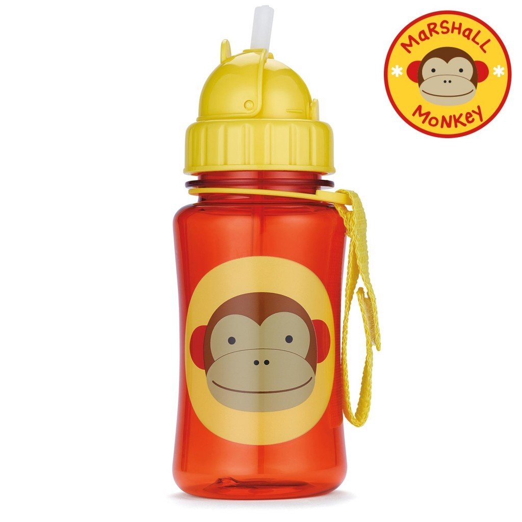 กระติกน้ำชนิดหลอดดูดพร้อมฝาปิด Skip Hop รุ่น Zoo Straw Bottle (Monkey)