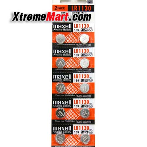 ถ่านกระดุม MAXELL-LR1130 189/ 1.5V Alkaline Battery ของแท้ (ก้อนละ)