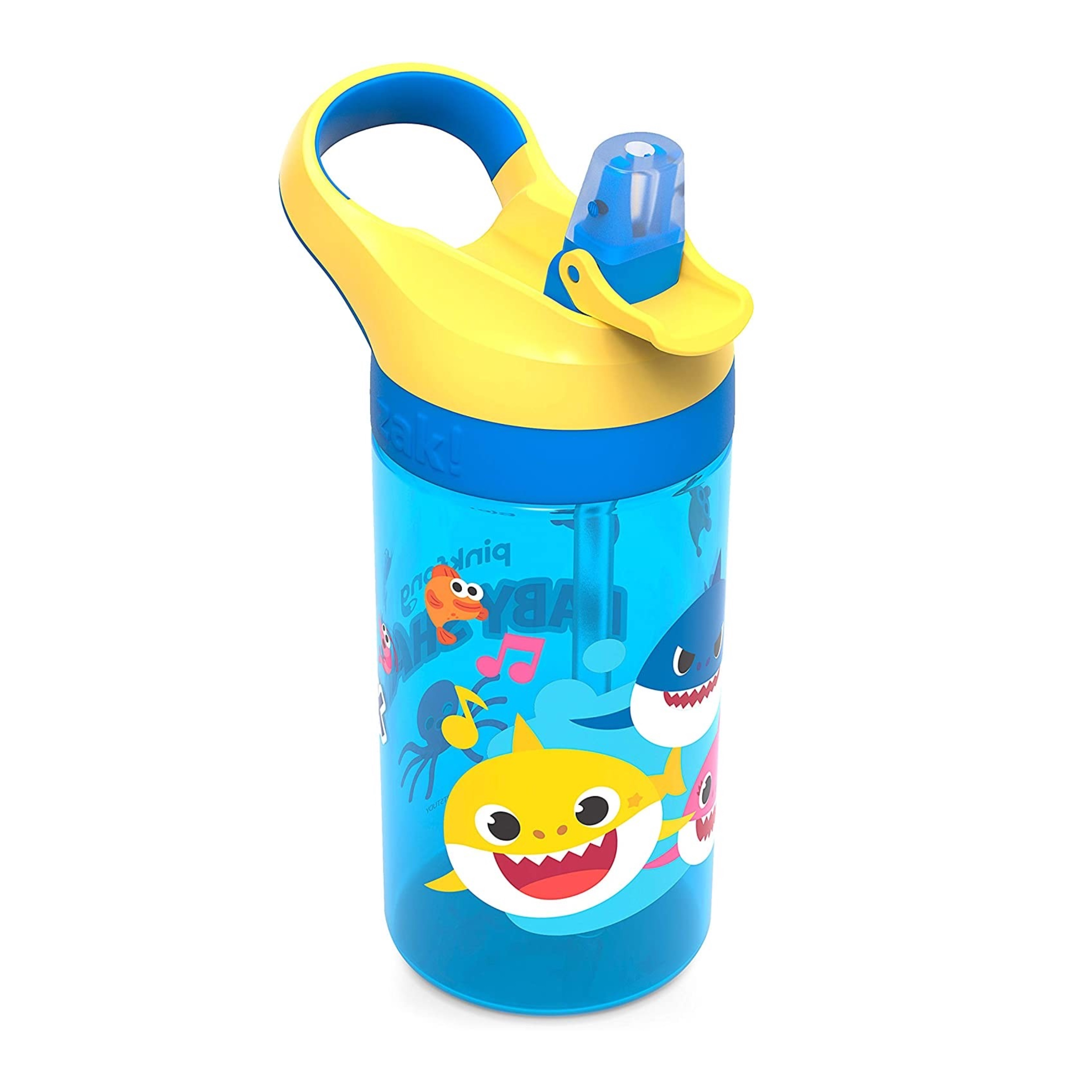 กระติกน้ำพร้อมหลอดดื่มสำหรับเด็ก Zak! Baby Shark Underwater Friends Atlantic Bottle 16 oz.