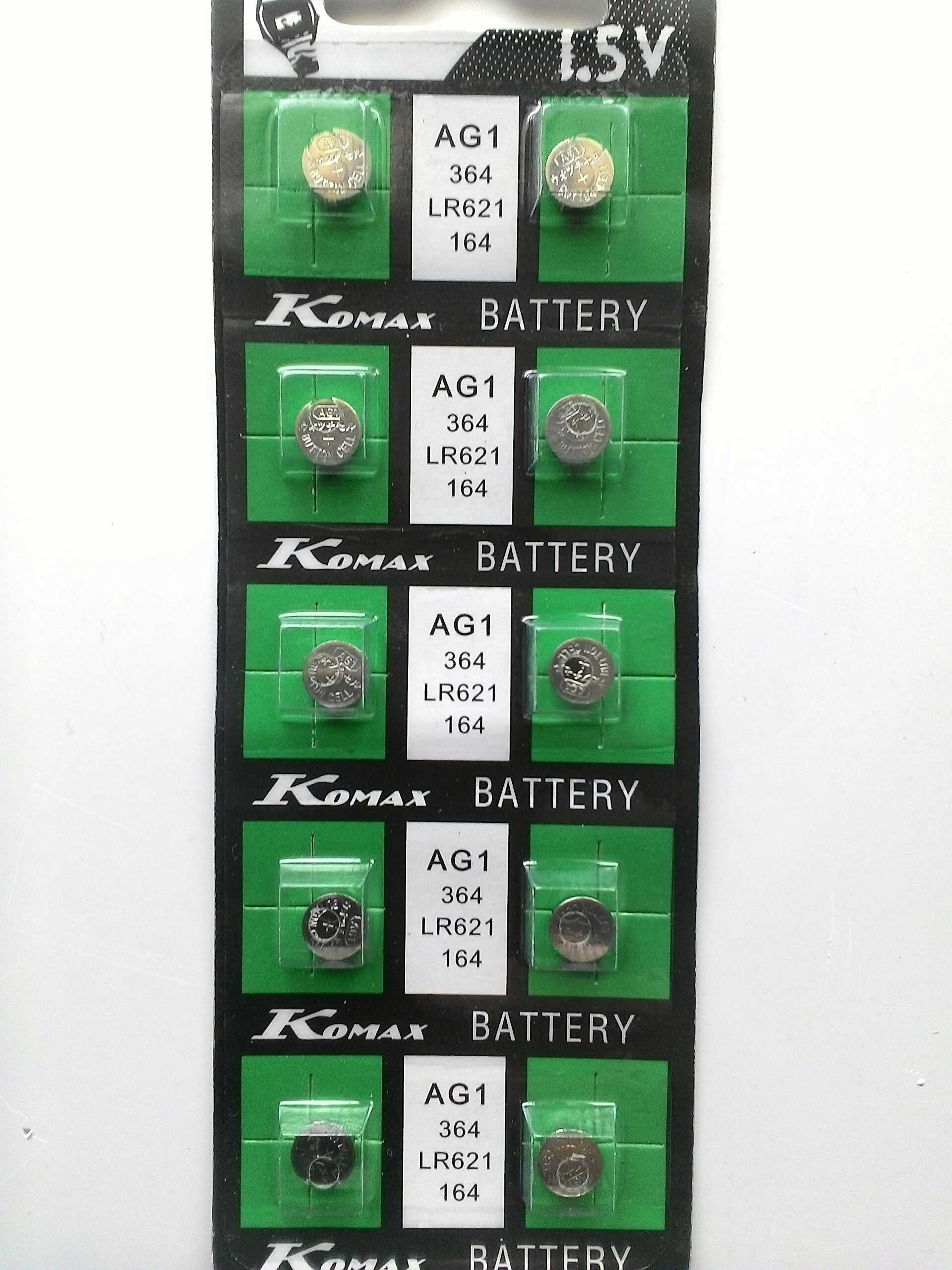 ถ่านกระดุมเบอร์AG1,LR621