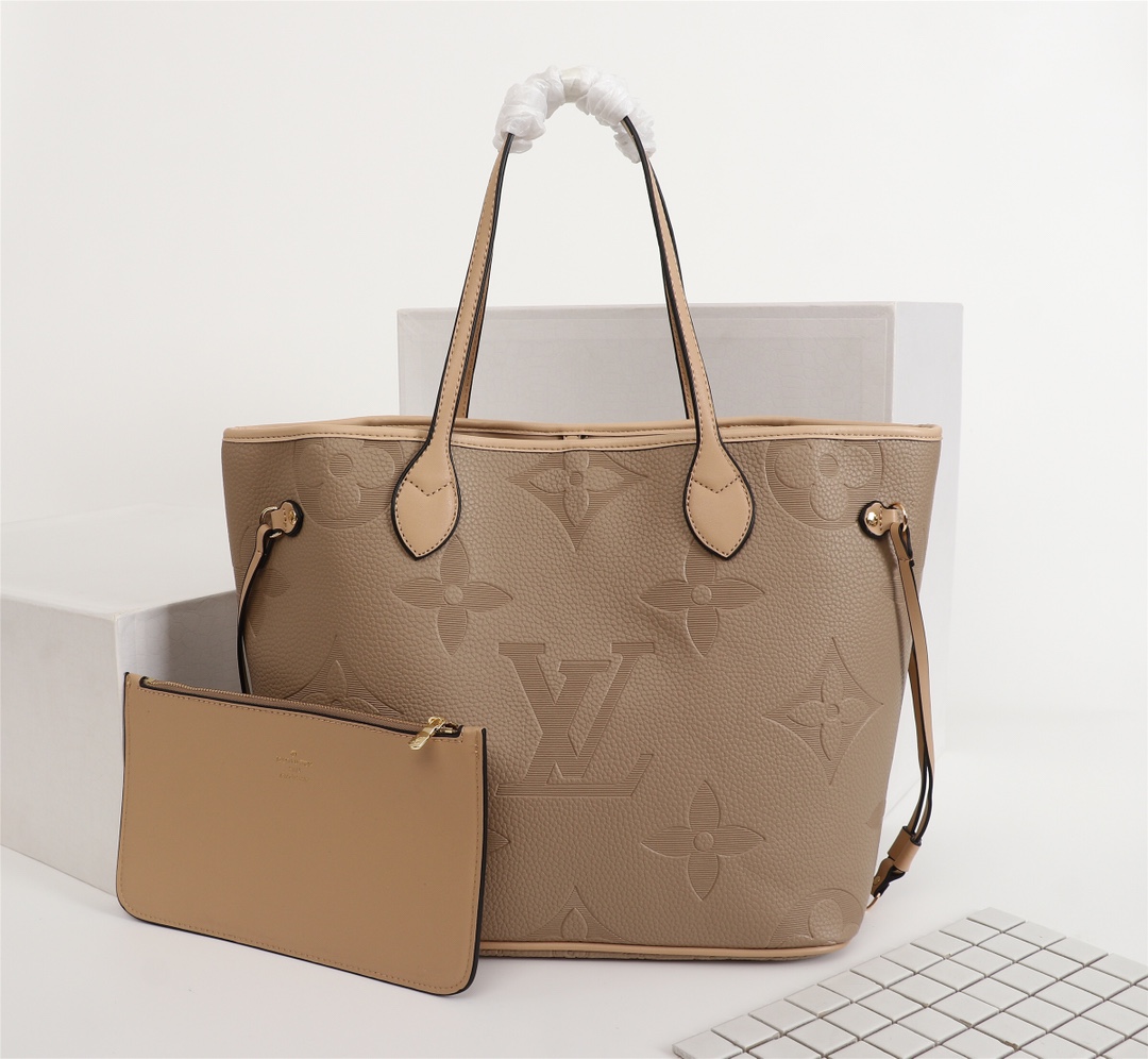 พร้อมส่ง กระเป๋า lv neverfull monogram mm