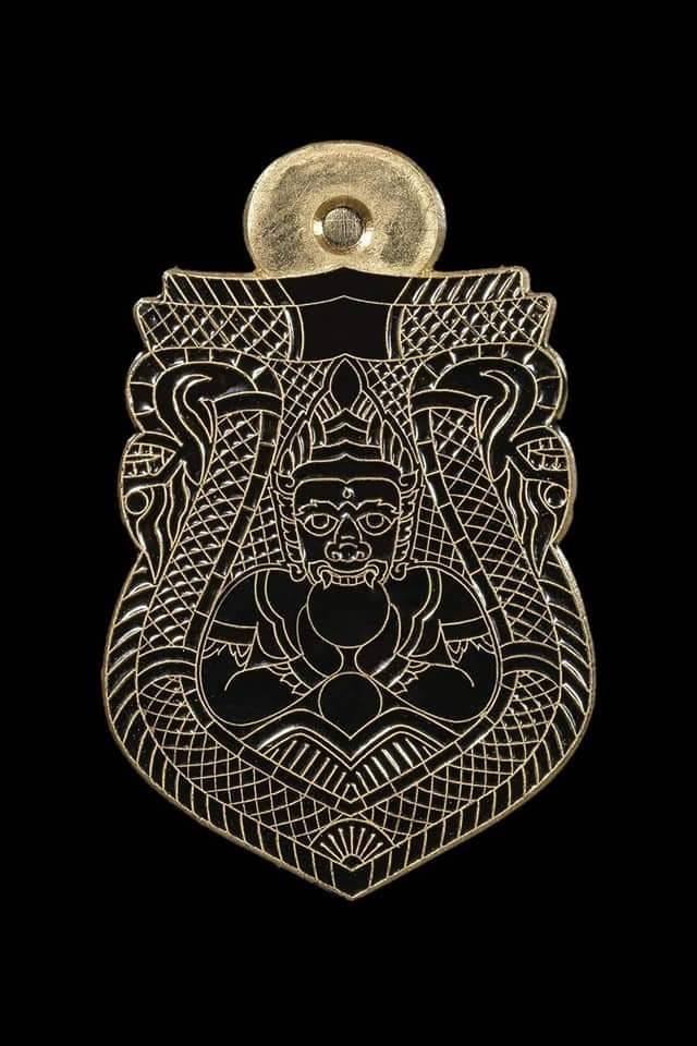 เหรียญพระราหู (พลิกชีวิตหนุนเสริมค้ำดวงชะตา ตัดเคราะห์ กลับร้ายกลายเป็นดี) รุ่น สุริยันจันทรา วัดศีรษะทอง ปี2563 #รับประกันแท้ - ครูบากฤษดา