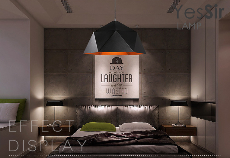 โคมไฟห้อยเพดานทรงเรขาคณิต