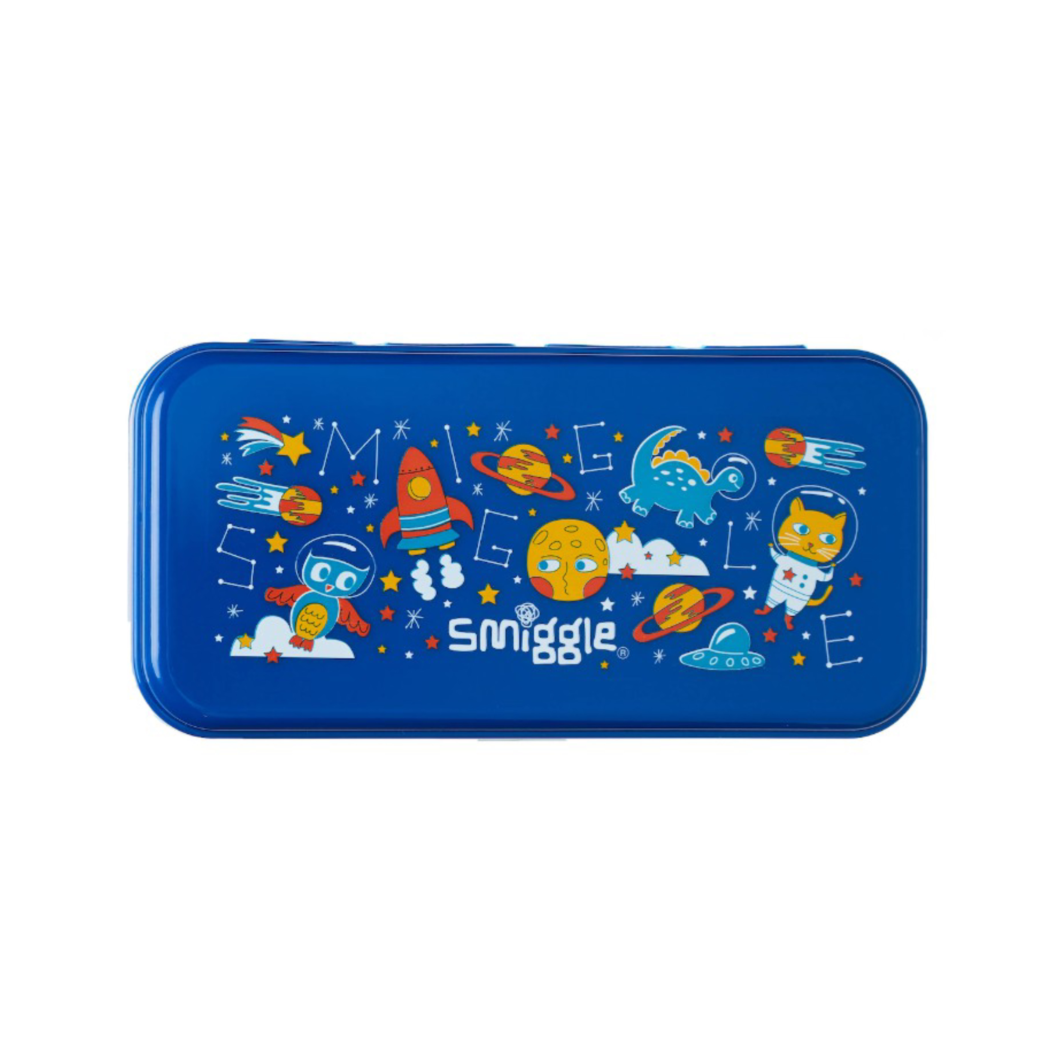 ชุดอุปกรณ์ทานอาหารพร้อมกล่องบรรจุสำหรับเด็ก Smiggle Wink Teeny Tiny Cutlery Set (Navy)