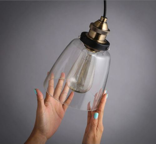 โคมไฟแก้ววินเทจ