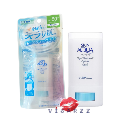 (19g Light Up) Skin Aqua SuperMoistureUV LightUpStick SPF50+ PA++++ กันแดดแบบแท่ง ปรับผิวกระจ่างใสทันที พร้อมบำรุงผิวในขั้นตอนเดียว